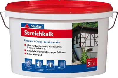 Produktbild von Baufan Streichkalk Gebrauchsfertig 5 L