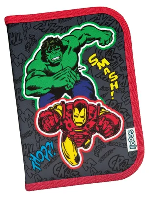 Produktbild von Federmäppchen Marvel Avengers, Gefülltes Schüleretui Superhelden Schwarz
