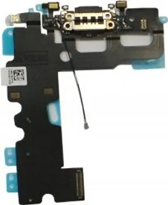 Produktbild von Docking port für iPhone 7 schwarz mit Antenne + Mikrophone USB Lightning