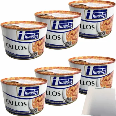Produktbild von huertas Callos (Kutteln) Gastropack (6x415g Konserve) + usy Block