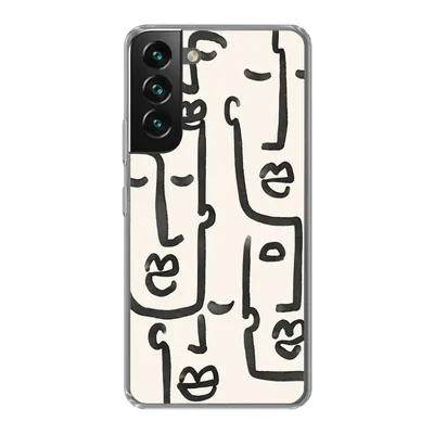 Produktbild von MuchoWow® Handyhülle Schutzhülle Hülle für Samsung Galaxy S22 Plus Muster - Abstrakt - Linienkunst Silikon Softcase Handy Hülle - Schutzabdeckung