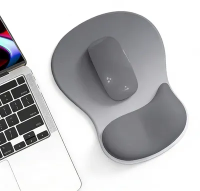 Produktbild von Ergonomisches Mauspad mit Gelkissen und Handauflage, Weltraumsilber