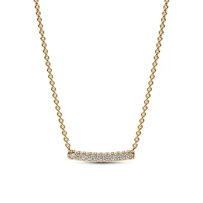 Produktbild von Pandora Timeless Einreihige Pavé-Stab Collier-Halskette 362635C01-45 Damenhalskette
