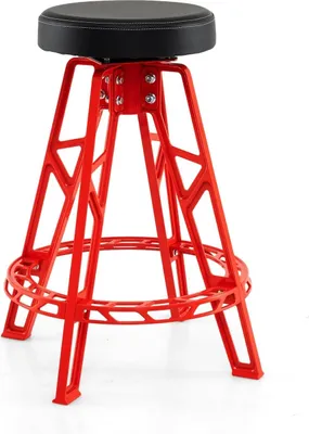 Image de Tabouret de mécanicien, en aluminium robuste, siège pivotant à 360°
