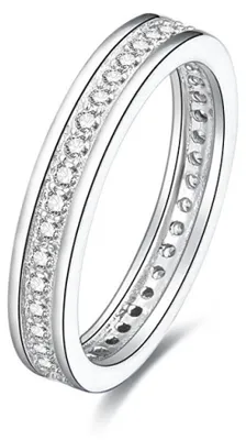Produktbild von Silver ring with zircons AGG26 - Circuit: 56 mm