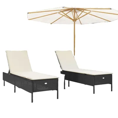 Zdjęcie produktu dla VidaXL 3284263, Lounge, Obite siedzisko, Technorattan, Stal, Kremowy, Biały, 110 kg, 350 mm