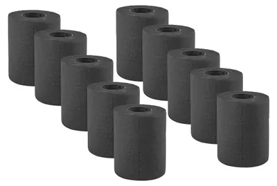 Immagine prodotto di Carta igienica, 10 rotoli, colore nero, a 4 strati, per uso domestico