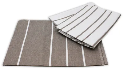 Obrázok produktu pre HOME ELEMENTS Súprava utierok z egyptskej bavlny 50*70 cm, 3 ks, Pruhy béžové