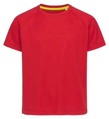 Produktbild von Kinder-T-Shirt, Kurzarm - Stedman 140 RAGLAN/K - red - Größe S