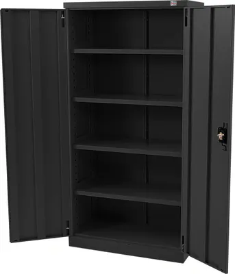 Image de Armoire à deux portes avec 4 étagères