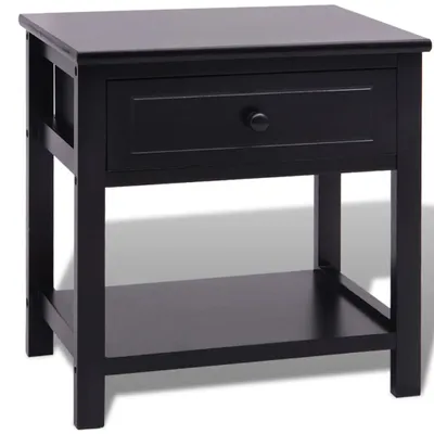 Immagine prodotto di Comodino in Legno Nero