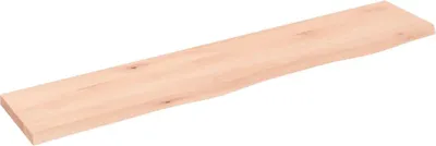 Produktbild von vidaXL Wandregal 100x20x2 cm Massivholz Eiche Unbehandelt