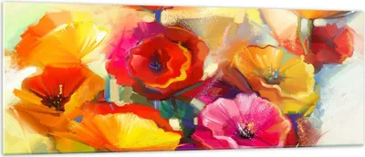 Produktbild von Bilder auf glas - Blumen Frühling Flora Garten - 140x50cm - Glasbilder - Wandbilder - Kunstdruck - zum Aufhängen bereit - Wanddekoration aus Glas - Glas Bilder - Wandbild auf Glas - GAB140x50-2877