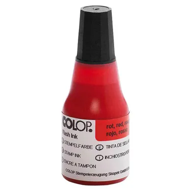 Image de COLOP CWEOSI25/2 Encre de marquage Colop rouge 25ml