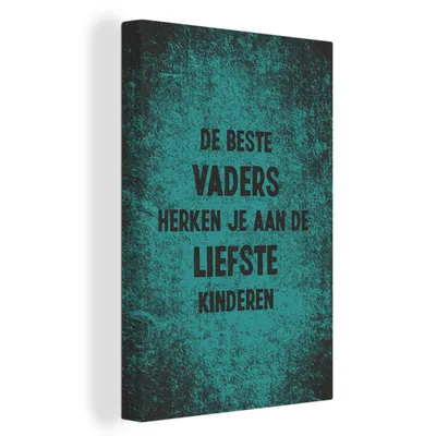 Obrázek produktu pro OneMillionCanvasses® Malba na plátně Nástěnná malba na plátně - Citáty - Přísloví - Den otců - Nejlepší otcové - 60x90cm