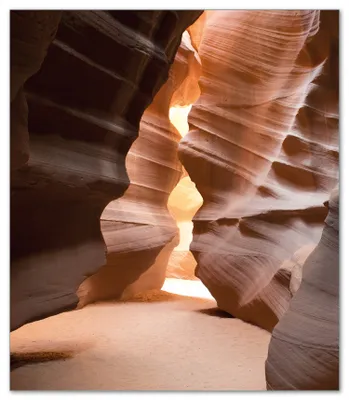 Produktbild von Wallario Herdabdeckplatte aus Glas, Größe 52 x 60 cm 1-teilig, Motiv Antelope Canyon Arizona  USA