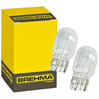 Produktbild von 2er Set BREHMA Glassockellampe 12 Volt W21/5W 21/5 Watt W3x16q