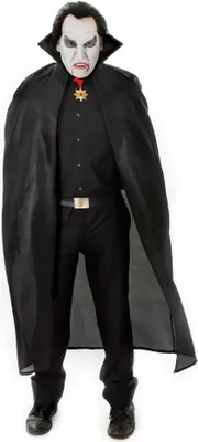 Productafbeelding van Bristol Novelty Uni Volwassenen Dracula Cape BN423 (one size) (zwart)