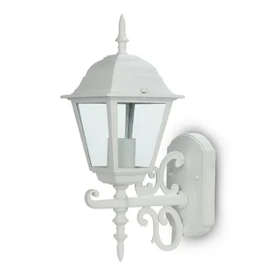 Image de V-TAC Lampe murale d'extérieur - Haut - Support E27 - IP44 - Blanc mat
