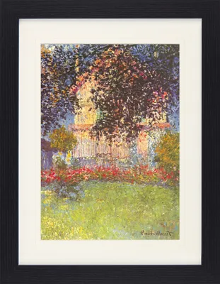 Produktbild von Claude Monet Gerahmtes Bild Mit Edlem Passepartout | Wand-Bilder | Im Bilderrahmen - Das Haus Von Monet In Argenteuil, 1876 (40 x 30 cm)