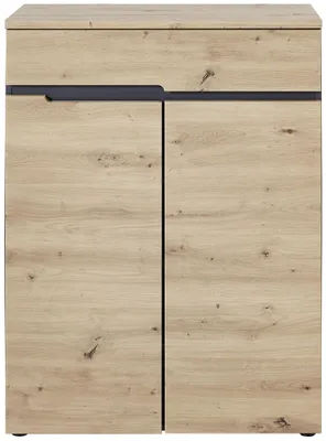 Schuhschrank MEMPHIS 2-türig Artisan Eiche Graphit Nachbildung