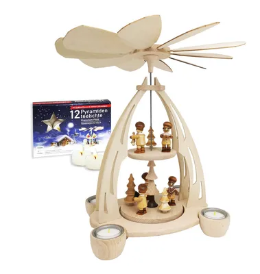 Obrázek produktu pro Dřevěné, stolní, čajové, vánoční, pyramida - Vánoční pečení