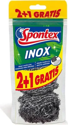 Produktbild von Vileda 160561 Edelstahl Topfschwamm 3 Einheiten Silber  Silber One Size