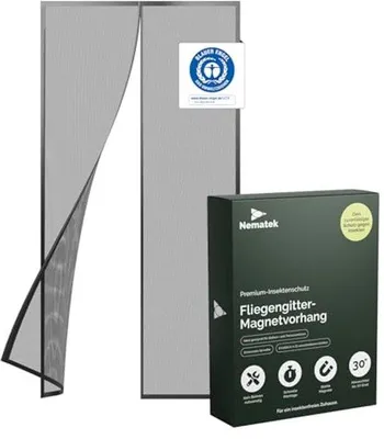 Produktbild von Fliegengitter Balkon- und Terrassentür mit Magnetverschluss - 90 x 200 cm