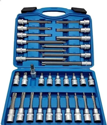 Produktbild von Schraubendrehwerk - 32-teilig, Innenhexagonal, Schraubendrehwerk, 12-Eck-Presswerk