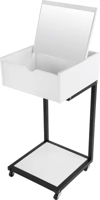 Produktbild von CShape Couchtisch Movable Laptop Desk Storage Rack Nachttisch mit Spiegel Home Furniture