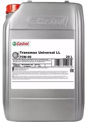 Produktbild von CASTROL 15DD06 Transmax Getriebeöl Synthetiköl 75W-90 für Schaltgetriebe 20L
