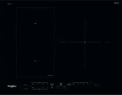 Image de Table de cuisson à induction 65cm 3 feux 7200w noir - Whirlpool - WLB3965BFIXL -