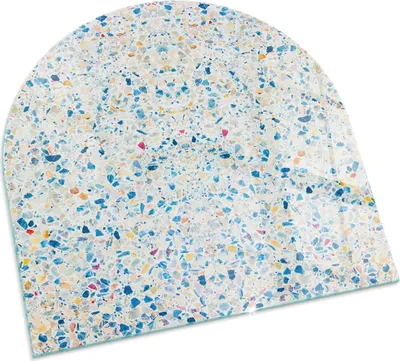 Produktbild von Abstraktes Texturmuster – Glasbodenplatte für – Kaminofen – Kaminplatte Glas – Schutzglas – Funkenschutzplatte –Glasbodenplatte Feuerfeste – Hitzeschutzplatte – Bodenschutz aus Glas – 100x100 cm