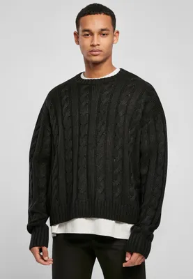 Produktbild von Urban Classics Klassischer Pullover für Männer Parock schwarz 4XL