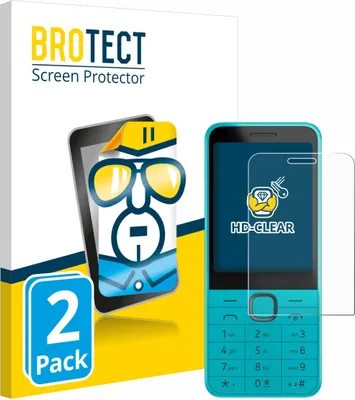 Produktbild von 2x Für Nokia 235 4G (2024) Schutzfolie BROTECT Displayschutz Display Schutz Folie Klar Transparent