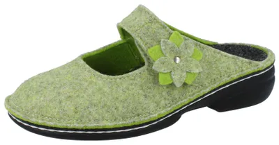 Produktbild von FINN COMFORT Arlberg Damen Hausschuhe grün Filz - Größe: 38