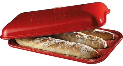 Produktbild von Baguetteform Brotform Keramik - Baguetteform 39 x 24 x 12,5 cm - Ofenfest - Spülmaschinenfest