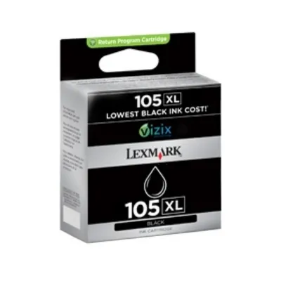 Produktbild von Lexmark 105XL, Schwarz, Tinte auf Pigmentbasis, 1 Stück(e)