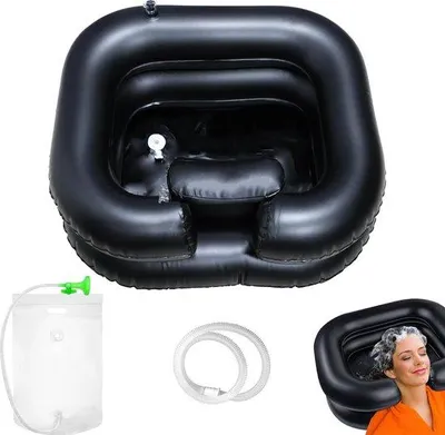 Produktbild von Famanu Haarwaschbecken - Aufblasbar, komfortabel und mobil - Schwarz