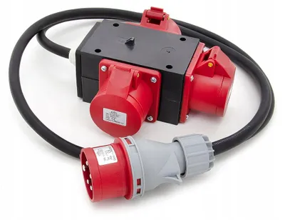 Produktbild von ELS Elektrotechnika Starkstromadapter Verteiler mit Kabel 1,5m 16A