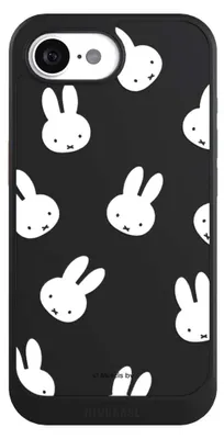 Produktbild von NIVOCASE Hülle für Apple iPhone 16e  Handyhülle NIVOcore Case Schwarz Muster transparent Miffy