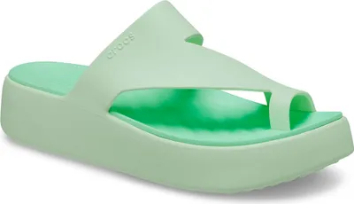 Zdjęcie produktu dla Crocs Getaway Platform Toe Loop – klapki, zielone, rozmiar 36–37 (damskie), zielone, rozmiar 36–37