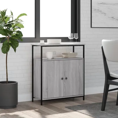 Obrázok produktu pre vidaXL Príborník Grey Sonoma 70x30x80 cm Materiál dreva