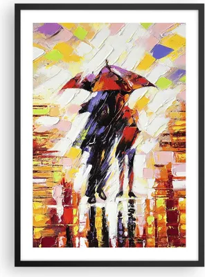 Produktbild von Gerahmtes Poster - Schwarzer Rahmen - gehen liebhaber - 50x70 cm - Wand Bild - Wanddeko - Wandbilder - Kunstposter - Wandposter - Bilderrahmen - Bilder - Kunstdruck - Wandbild - P2BPA50x70-3527