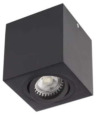 Productafbeelding van XBRIX SQ. ADJ. Plafondarmatuur GU10/PAR16, 1x50W, max. 230V AC, IP20, zwart - Mat wit