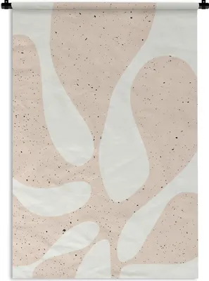 Produktbild von MuchoWow® Wandteppich Wandbehang Pflanzen - Abstrakt - Rosa - Pastell 120x180 cm Tapisserie Dekoration Wandtuch - Schlafzimmer - Dekorationen für das Haus