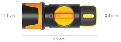 Immagine prodotto di Connettore per tubo flessibile ON/OFF da 9 mm