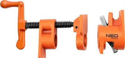 Obrázok produktu pre NEO TOOLS Skrutkovacia objímka na rúry, vhodná pre oceľové rúry DN 15/R 1/2" alebo 20/R 3/4" ľubovoľnej dĺžky, lisovacia sila 800 kg, dielenské práce pre profesionálov a domácich majstrov (3/4")