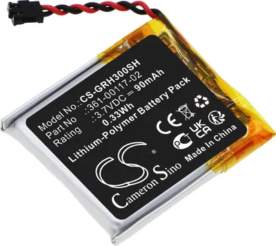 Obrázek produktu pro TECHTEK Baterie kompatibilní s [Garmin] Forerunner 30 nahrazuje 361-00117-02