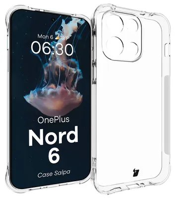 Produktbild von Flexible Handyhülle für OnePlus Nord 6, Bizon Case Salpa, Transparent